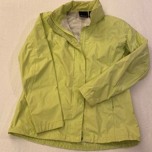 Marmot PreCip Rain Women's Size Medium Lightweight Jacket - Limegreen Color